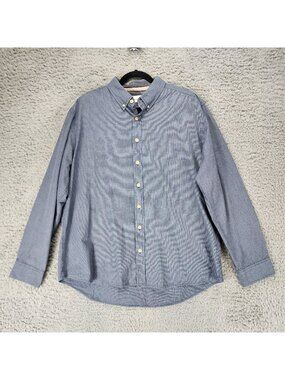 Normal Brand Shirt Mens XL Blue Long Sleeve Button Up